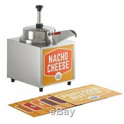 3.5 Quart Electric Countertop Nacho Cheese Sauce Warmer Pump Dispenser 120 V