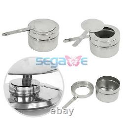 3 Pack Round Chafing Dish 5 Quart Stainless Steel Full Size Tray Buffet Catering
