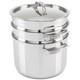 3-ply Stainless Steel Pasta Pot With Lid, 8 Quart, 4 Piece Multipot Kitchen C