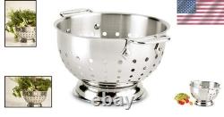 3 Quart Stainless Steel Strainer with Handle