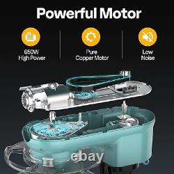 3 in 1 Multifunctional Stand Mixer with 6 Quart Stainless Steel Bowl, 650W 6Speed