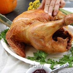 32 Quart Stainless Steel Turkey Fryer 59K BTU Round Burner Up to 18 lb Birds