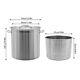 33/52 Quart Stock Pot Stainless Steel Large Kitchen Soup Big Cooking Restaurant