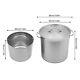 33/52 Quart Stock Pot Stainless Steel Large Kitchen Soup Big Cooking Restaurant