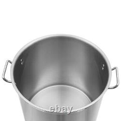 33/52 Quart Stock Pot Stainless Steel Large Kitchen Soup Big Cooking Restaurant