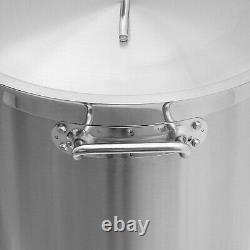 33/52 Quart Stock Pot Stainless Steel Large Kitchen Soup Big Cooking Restaurant