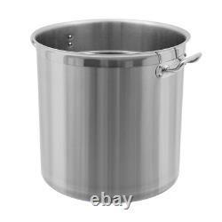 33/52 Quart Stock Pot Stainless Steel Large Kitchen Soup Big Cooking Restaurant