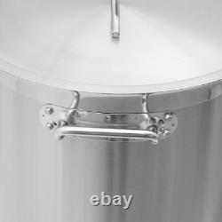 33/52 Quart Stock Pot Stainless Steel Large Kitchen Soup Big Cooking Restaurant