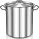 35 Quart Stainless Steel Cooking Pot Stock Pot With Lid Large Soup Pot For C