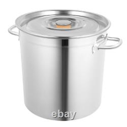 35L/30 Quart Stock Pot with Lid Stainless Steel Large Kitchen Soup Big Cooking