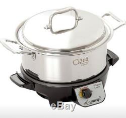 360 Cookware 4 Quarts Waterless Stainless Cooker Pot New Made USA
