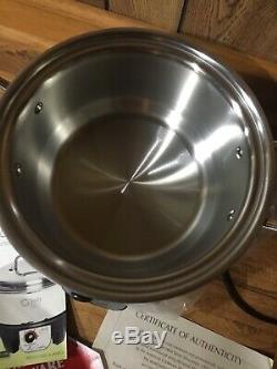 360 Cookware 4 Quarts Waterless Stainless Cooker Pot New Made USA