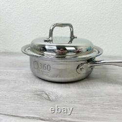 360 Cookware Stainless 1 Quart Saucepan with Cover Lid By Americraft