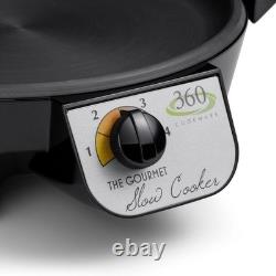 360 Cookware Stainless Steel 2.3 Quart Gourmet Slow Cooker Casserole With Cover