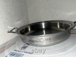 360 Cookware Stainless Steel 3.5 Quart Sauté Pan Without Lid