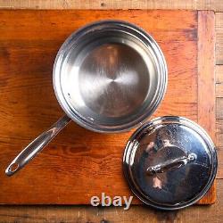 360 Cookware Stainless Steel LARGE 2 Quart SAUCEPAN with Cover VERY GOOD