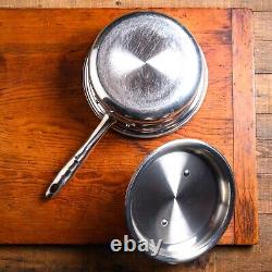 360 Cookware Stainless Steel LARGE 2 Quart SAUCEPAN with Cover VERY GOOD