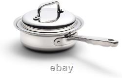 360 Sauce Pan 1 Quart, Stainless Steel Cookware, Hand Crafted in the United Stat
