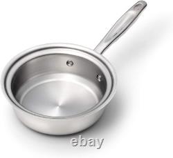 360 Sauce Pan 1 Quart, Stainless Steel Cookware, Hand Crafted in the United Stat