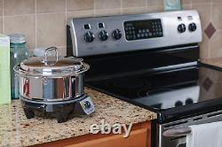 360 Stainless Steel Slow Cooker (4 Quart), Stock Pot Is Induction Cookware, Wate