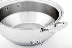 360 Stock Pot 6 Quart Gourmet, Stainless Steel Cookware, Hand Crafted in the Uni