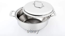 360 Stock Pot 6 Quart Gourmet, Stainless Steel Cookware, Hand Crafted in the Uni