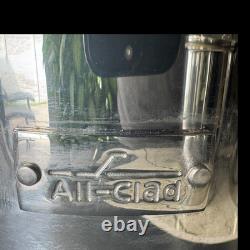 3All Clad Stainless Steel canisters Glass Lids TIGHT seal 3 4 5 Quart VGUC