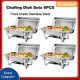 4 Pcs Stainless Steel Chafing Dishes 8quart Buffet Warming Tray Chafer Catering