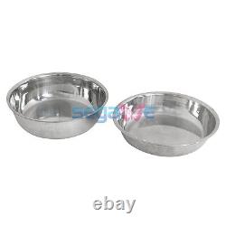 4 Pack Round Stainless Steel Chafing Dish 5 Quart Durable Tray Buffet Catering