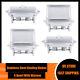 4 Pack Stainless Steel Chafing Dishes 8quart Buffet Warming Tray Chafer Catering