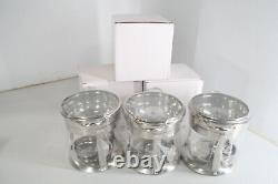 4 Quart Round Chafing Dish Buffet Set w Glass Lids Stainless Steel 6 Pack