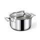 4 Quart Stainless Steel Pot With Lid Fully Clad Tri Ply Stock Pot/casserole