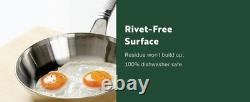 4 Quart Stainless Steel Pot with Lid Fully Clad Tri Ply Stock Pot/Casserole