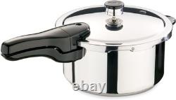 4-Quart Stainless Steel Pressure Cooker with Locking Lid Healthy Cooking Fast