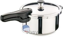 4-Quart Stainless Steel Pressure Cooker with Locking Lid Healthy Cooking Fast 4-Quart Stainless Steel Pressure Cooker with Locking Lid Healthy Cooking Fast