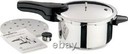 4-Quart Stainless Steel Pressure Cooker with Locking Lid Healthy Cooking Fast
