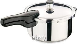 4-Quart Stainless Steel Pressure Cooker with Locking Lid Quick, Healthy Meals