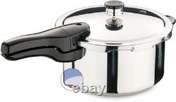 4-Quart Stainless Steel Pressure Cooker with Locking Lid Quick, Healthy Meals