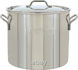 40-Quart Stainless Steel Stock Pot with Lid Home Kitchenware Tools Cookware Pans