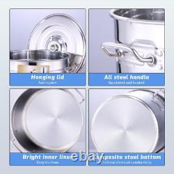 40quart Stainless Steel Seafood Boil Pot With Lid Crawfish Crab Lobster Shrimp B