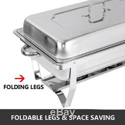 4PACK CATERING STAINLESS STEEL CHAFER CHAFING DISH SETS 8QT PARTY PACK 9L/8Quart