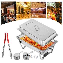 4PACK CATERING STAINLESS STEEL CHAFER CHAFING DISH SETS 8QT PARTY PACK 9L/8Quart