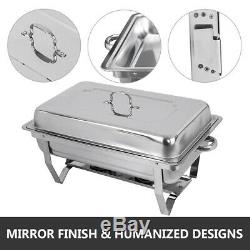 4PACK CATERING STAINLESS STEEL CHAFER CHAFING DISH SETS 8QT PARTY PACK 9L/8Quart