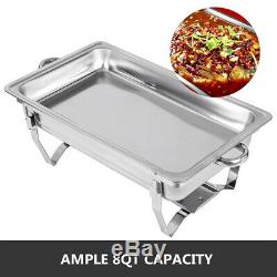 4PACK CATERING STAINLESS STEEL CHAFER CHAFING DISH SETS 8QT PARTY PACK 9L/8Quart