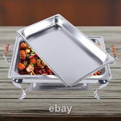 4PC 8 Quart Chafing Dish Stainless Steel Tray Buffet Catering Chafing Dishes
