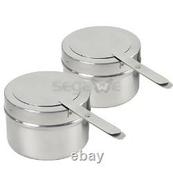 4Pack Stainless Steel Rectangular Chafing Dish Full Size Buffet Catering 8 Quart