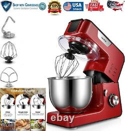 5.5-Quart Food Stand Mixer 550W 8-Speed Stainless Steel Bowl/Dough Hook/Beater