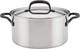5-ply Clad Polished Stainless Steel Stock Pot/stockpot With Lid 6 Quart Stainless
