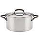 5-ply Clad Stainless Steel Stockpot With Lid 6-quart Polished Stainless Steel