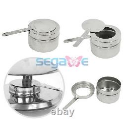 5 Quart Stainless Steel Full Size Tray 3 Pack Round Chafing Dish Buffet Catering